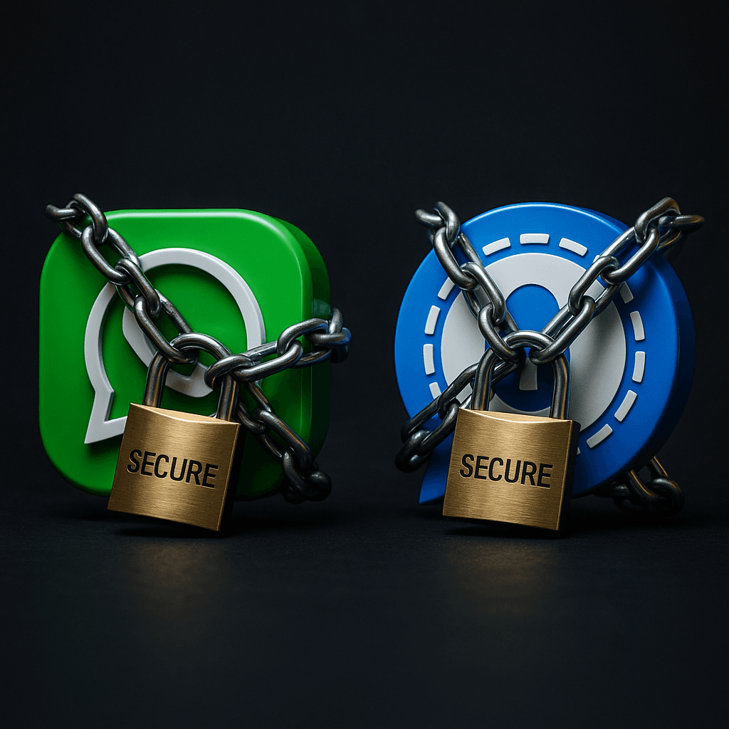 Signal Protocol Loophole - If a person steals or hacks your phone, they can easily open your app if your app isn't locked. So if you want to maintain your privacy, be sure to enable the app lock on your messaging app. This way, it becomes difficult or rather impossible for anyone other than you to access.